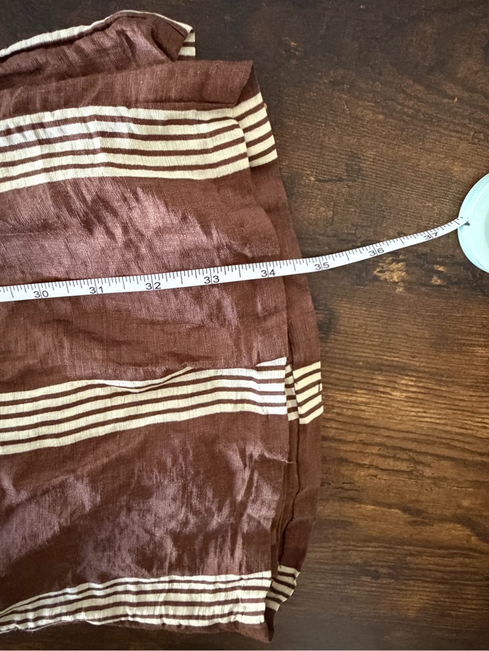 Rag & Bone Women's Brown Olivia Stripe Linen & Silk Pants Medium - Picture 10 of 10
